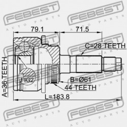 MAZDA BT-50 UN 2006-2008 EU KÜLSŐ CSATLAKOZÓ PP04-25-50XA