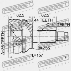 KÜLSŐ CSUKLÓ MAZDA 6 WAGON GY 2002-2005 EU GP31-25-50XE
