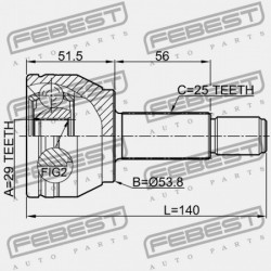 KÜLSŐ CSUKLÓ MAZDA 2 DE 2007-2010 EU FA81-25-500A