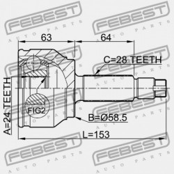 MAZDA 3 BK 2003-2006 EU KÜLSŐ CSATLAKOZÓ GG32-25-500C