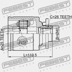 BAL BELSŐ CSUKLÓ MAZDA BT-50 UN 2006-2008 EU MD24-25-60X