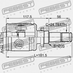 BAL BELSŐ CSUKLÓ MAZDA 3 BL 2008-2011 EU FG31-25-600