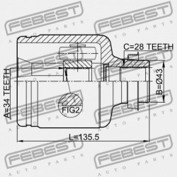 JOBB BELSŐ CSUKLÓ MAZDA 3 BK 2003-2006 EU GG46-25-500