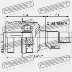 BAL BELSŐ CSUKLÓ MAZDA PREMACY CW 2010-2010 JP FP10-22-620