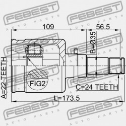 BAL BELSŐ CSUKLÓ MAZDA 3 BK 2003-2006 EU FG01-22-620A