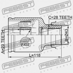 JOBB BELSŐ CSUKLÓ MAZDA 3 BK 2003-2006 EU GG25-22-520
