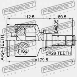 BAL BELSŐ CSUKLÓ MAZDA 3 BK 2003-2006 EU GG28-22-620A