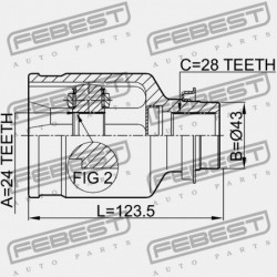 JOBB BELSŐ CSUKLÓ MAZDA 3 BK 2003-2006 EU GG28-25-500