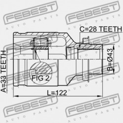 JOBB BELSŐ CSUKLÓ MAZDA 6 WAGON GY 2002-2005 EU GD38-22-520