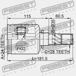 BAL OLDALI BELSŐ CSUKLÓ MAZDA AXELA SEDAN & SPORT BK 2003-2006 JP GG37-22-620B