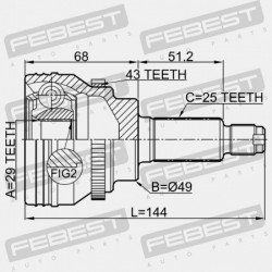 SUZUKI IGNIS RG413/RG415/RM413/RM415 KÜLSŐ CSUKLÓ 2000-2008 44101-86G62