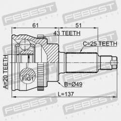 SUZUKI IGNIS RG413/RG415/RM413/RM415 KÜLSŐ CSUKLÓ 2000-2008 44101-86G30