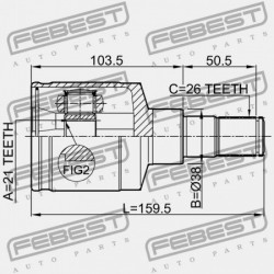 BAL BELSŐ CSUKLÓ SUZUKI LIANA RH413/RH416/RH418 2001-2008 44117-54G20