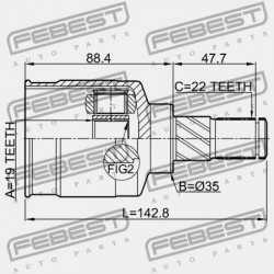 BAL BELSŐ CSUKLÓ SUZUKI IGNIS RG413/RG415/RM413/RM415 2000-2008 44117-80G10