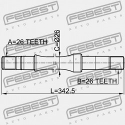 JOBB FÉLTENGELY SUZUKI LIANA RH413/RH416/RH418 2001-2008 27800-54G60