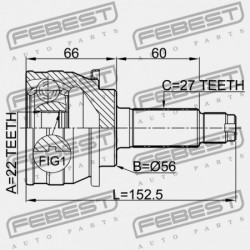 KÜLSŐ CSUKLÓ SUBARU IMPREZA G10 1992.05-2002.03 EL 28021-AA162