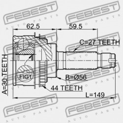 SUBARU IMPREZA G11 KÜLSŐ CSUKLÓ 2000.02-2007.04 JP 28091-AC120