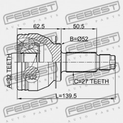 SUBARU LEGACY B13 KÜLSŐ CSUKLÓ 2003.01-2009.04 JP 28393-AG030