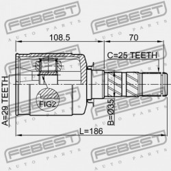 SUBARU IMPREZA G11 BELSŐ CSUKLÓ 2000.02-2007.04 JP 28392-AG000