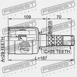 SUBARU FORESTER S12 BELSŐ CSUKLÓ 2007.09- JP 28392-XA00A
