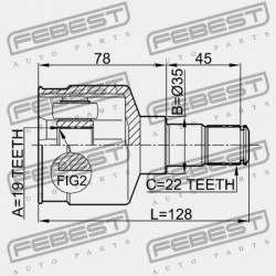 BELSŐ CSUKLÓ CHEVROLET AVEO SEDAN 2004-2006 MEX 96391556