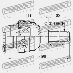 BELSŐ CSUKLÓ CHEVROLET AVEO SEDAN 2004-2006 MEX 93743419