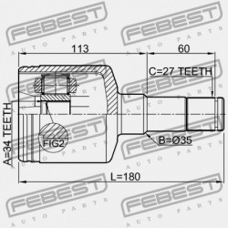BAL BELSŐ CSUKLÓ CHEVROLET CAPTIVA 2010- EU 93743415