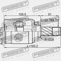 JOBB BELSŐ CSUKLÓ CHEVROLET AVEO/SONIC 2012- EU 95228685