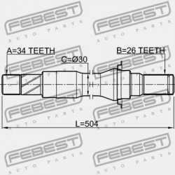 JOBB FÉLTENGELY CHEVROLET EPICA 2004-2010 EU 96246235