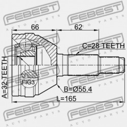 CHEVROLET EPICA 2004-2010 EU KÜLSŐ CSUKLÓS CSATLAKOZÓ 96481004