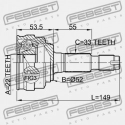 2004-2007 CHEVROLET OPTRA KÜLSŐ CSUKLÓS KANNA 96273759