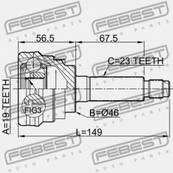 KÜLSŐ CSUKLÓ CHEVROLET MATIZ/SPARK (M100) 1998-2005 96564143