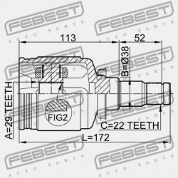 2004-2007 CHEVROLET OPTRA BELSŐ CSUKLÓS KANNA 96245311
