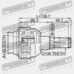 2004-2007 CHEVROLET OPTRA BELSŐ CSUKLÓS KANNA 96489845