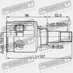 2004-2007 CHEVROLET OPTRA BELSŐ CSUKLÓS KANNA 96888653