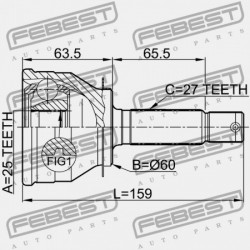 KÜLSŐ CSUKLÓ HYUNDAI SONATA EF 02 2001-2006 DOM 49508-38E00