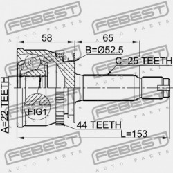 KÜLSŐ CSUKLÓ HYUNDAI ACCENT 00 (1999-) GEN 49500-25510