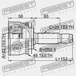 KÜLSŐ CSUKLÓ HYUNDAI GETZ 02: -OCT.2006 (2002-) CIS 49500-1C250