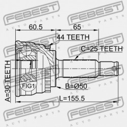 HYUNDAI ELANTRA/LANTRA 00 (2000-) CIS KÜLSŐ CSATLAKOZÓ 49501-17050