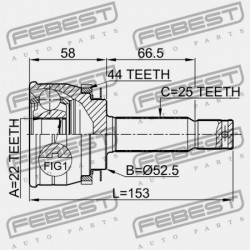 KÜLSŐ CSUKLÓ HYUNDAI ACCENT 00 (1999-) GEN 49500-25311