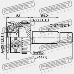 HÁTSÓ KÜLSŐ CSUKLÓ HYUNDAI IX35/TUCSON 10 (2009-2013) GEN 49601-2S000