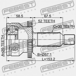 HÁTSÓ KÜLSŐ CSUKLÓ HYUNDAI SANTA FE 12 (2012-2015) GEN 49601-2W050