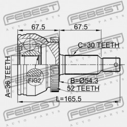 HYUNDAI SANTA FE KÜLSŐ CSUKLÓ 06: -SEP.2006 (2006-) EUR 49500-2B510