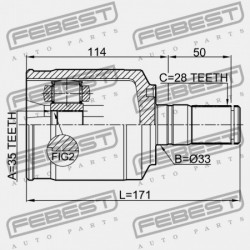 BAL BELSŐ CSUKLÓ HYUNDAI SANTA FE 10 (2010-) GEN 49505-2PA20