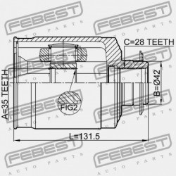 JOBB BELSŐ CSUKLÓ HYUNDAI SANTA FE 12 (2012-2015) GEN 49582-2W050