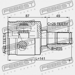 HYUNDAI GETZ 02: -OCT.2006 (2002-) CIS BELSŐ CSUKLÓ 49505-1CB00