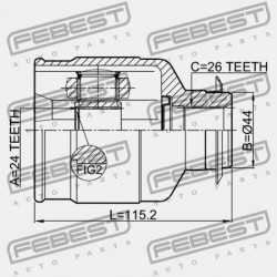 JOBB BELSŐ CSUKLÓ HYUNDAI IX35/TUCSON 10 (2009-2013) GEN 49501-2S250