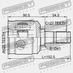 HYUNDAI SANTA FE 00 (2000-) CIS BELSŐ CSATLAKOZÓ 49505-26B00