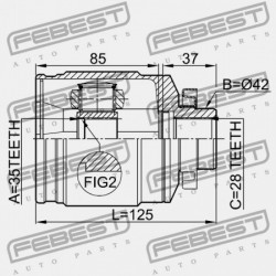 JOBB BELSŐ CSUKLÓ HYUNDAI SANTA FE 06: -SEP.2006 (2006-) EUR 49500-2B510