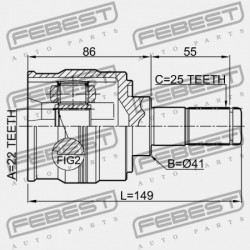 BAL OLDALI BELSŐ CSUKLÓ HYUNDAI ACCENT 11 (2011-2014) HMA 49500-1R010